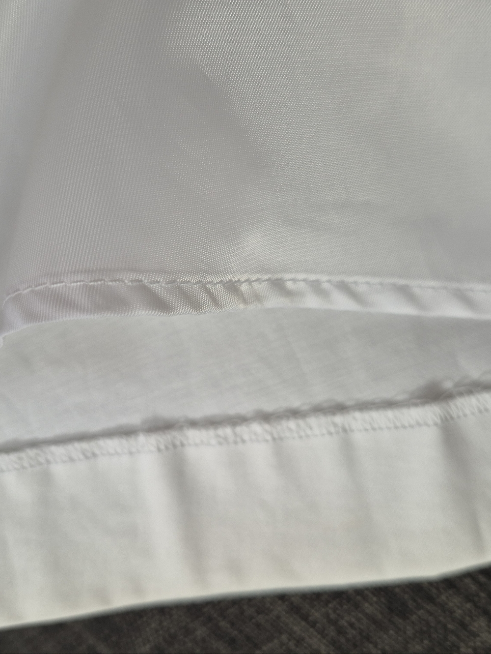 Oasis White Cotton Sleeveless Dress Accordian Pleats Red Belt Lined Size 10 - Picture 5 of 11